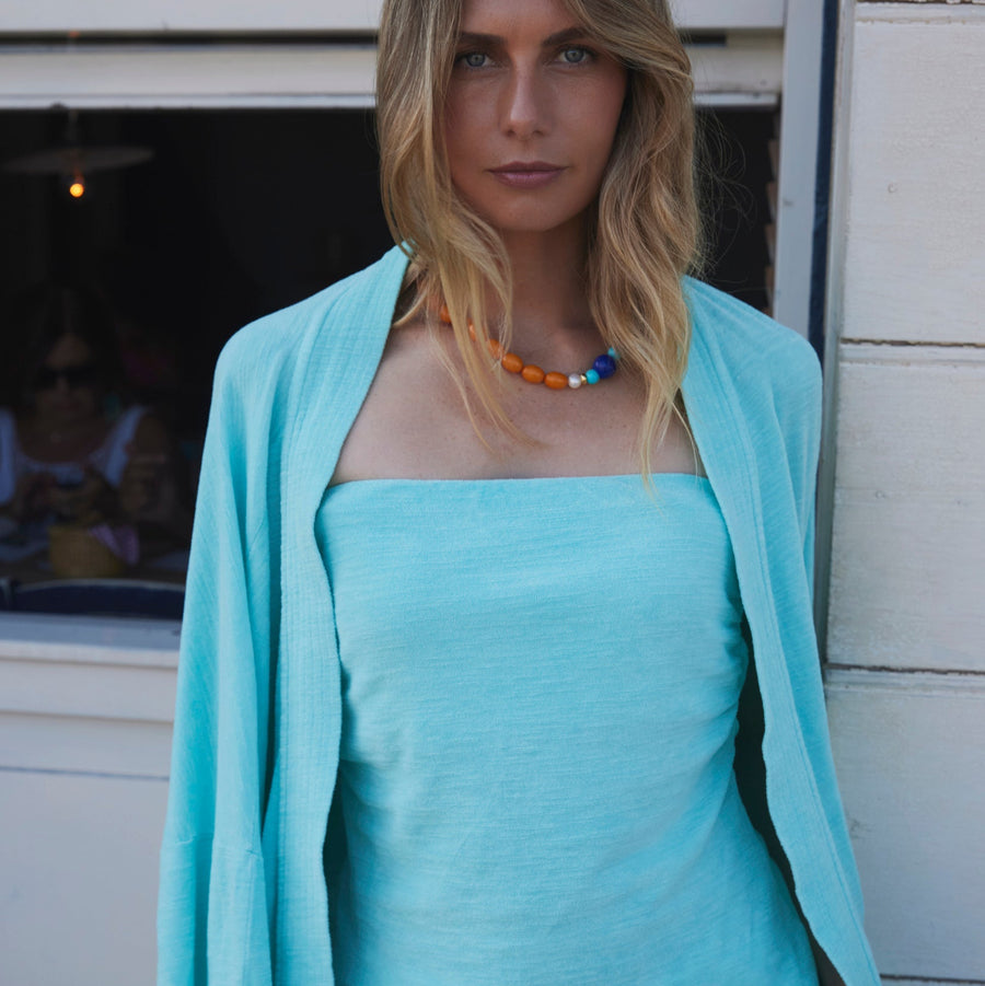 Speezys Strapless Top Light Aqua
