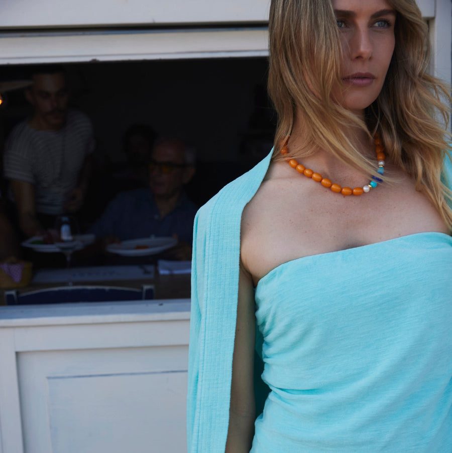Speezys Strapless Top Light Aqua