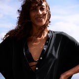 Speezys Silk Kaftan Black