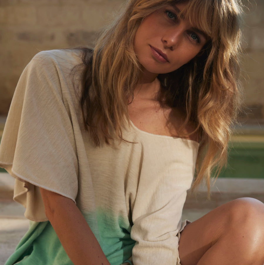 Speezys Kaftan Top Shell / Light Aqua