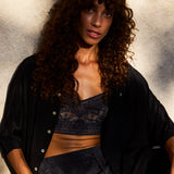 Speezys Silk Shirt Black