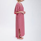 Speezys Kaftan French Stripe Desert Rose Night Blue