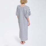 Speezys Kaftan French Stripe Offwhite Night Blue