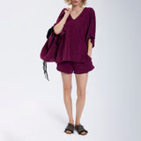 Speezys Kaftan Top Aubergine Shade