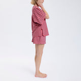 Speezys Kaftan Top French Stripe Desert Rose Night Blue