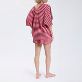 Speezys Kaftan Top French Stripe Desert Rose Night Blue