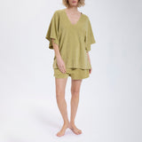 Speezys Kaftan Top Gray Green