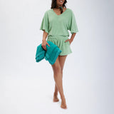 Speezys Kaftan Top Smoke Green