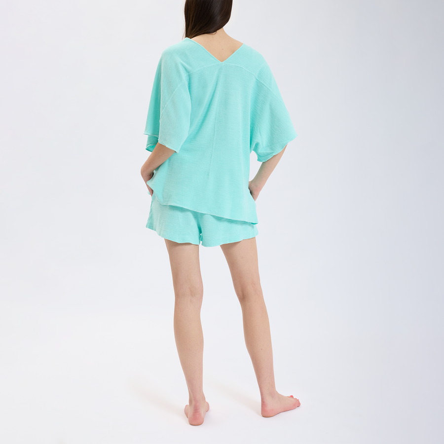 Speezys Kaftan Top Light Aqua