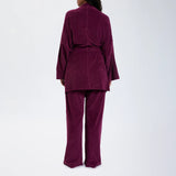 Speezys Kimono Jacket Aubergine Shade