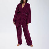 Speezys Kimono Jacket Aubergine Shade
