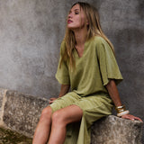 Speezys Kaftan Gray Green