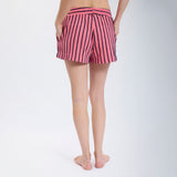 Speezys Short Shorts French Stripe Desert Rose Night Blue