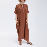 Speezys Silk Kaftan Brown