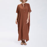 Speezys Silk Kaftan Brown