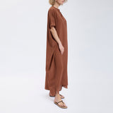 Speezys Silk Kaftan Brown