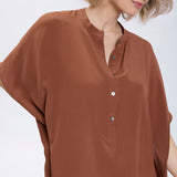 Speezys Silk Kaftan Brown