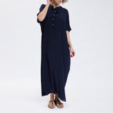 Speezys Silk Kaftan Dark Navy