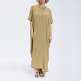 Speezys Silk Kaftan Gray Green