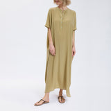 Speezys Silk Kaftan Gray Green
