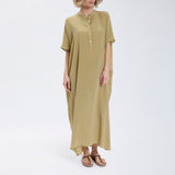 Speezys Silk Kaftan Gray Green