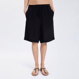 Speezys Silk Knee Shorts Black
