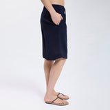 Speezys Silk Knee Shorts Dark Navy