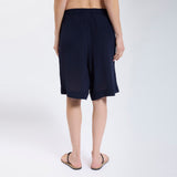 Speezys Silk Knee Shorts Dark Navy