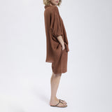 Speezys Silk Shirt Brown