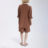 Speezys Silk Shirt Brown