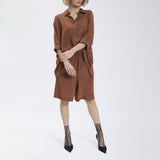 Speezys Silk Shirt Brown