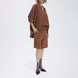 Speezys Silk Shirt Brown