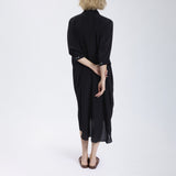 Speezys Silk Shirt Dress Black