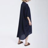 Speezys Silk Shirt Dress Dark Navy