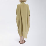 Speezys Silk Shirt Dress Gray Green