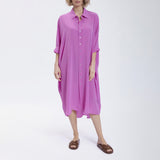 Speezys Silk Shirt Dress Rosebud