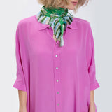 Speezys Silk Shirt Dress Rosebud