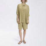 Speezys Silk Shirt Gray Green