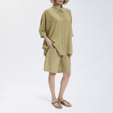 Speezys Silk Shirt Gray Green