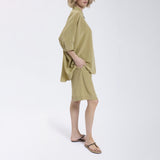 Speezys Silk Shirt Gray Green