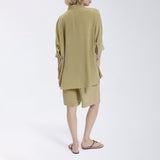 Speezys Silk Shirt Gray Green