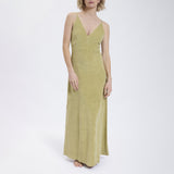 Speezys Spaghetti Dress Gray Green