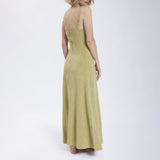 Speezys Spaghetti Dress Gray Green