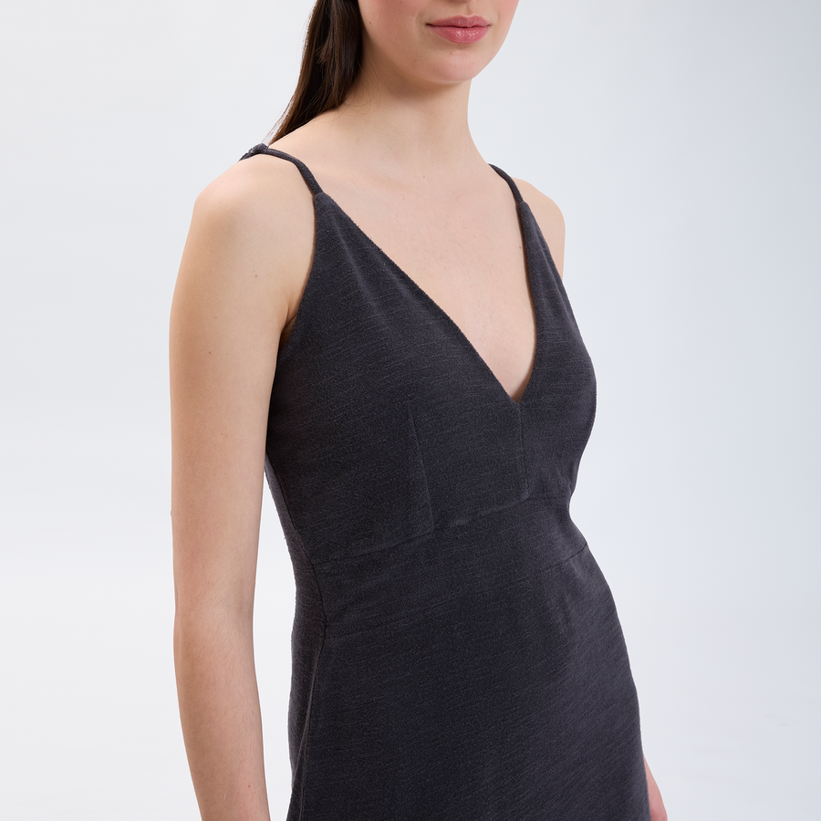 Speezys Spaghetti Dress Jet Black