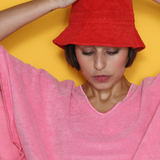 Speezys Bucket Hat Fire Red