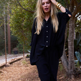 Speezys Silk Shirt Black