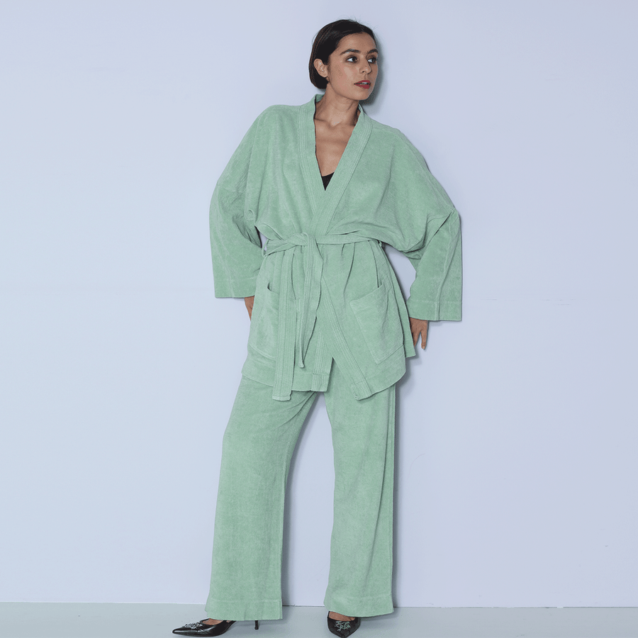 Speezys Kimono Suit Smoke Green