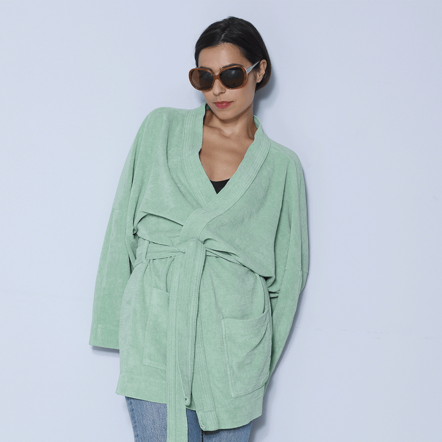 Speezys Kimono Jacket Smoke Green