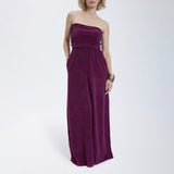 Speezys Strapless Dress Aubergine Shade