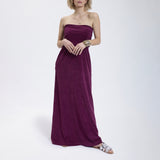 Speezys Strapless Dress Aubergine Shade